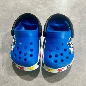 Sold!!!!!!!!!!!Mickey Mouse Crocks. Sold!!!!!!!